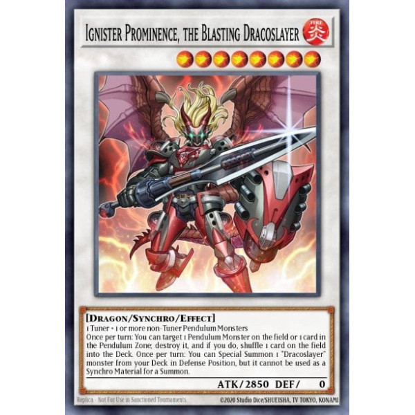 Ignister Prominence, the Blasting Dracoslayer - CORE-EN050 - 1st Edition