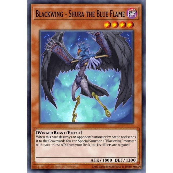 Blackwing - Shura the Blue Flame -- RGBT-ENPP2 -- Super Rare -- Limited   -  -Condicion: Near Mint