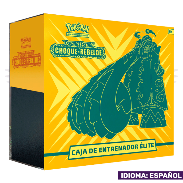 POKEMON CAJA DE ENTRENADOR ELITE ESPADA Y ESCUDO CHOQUE REBELDE ETB - ESPAÑOL