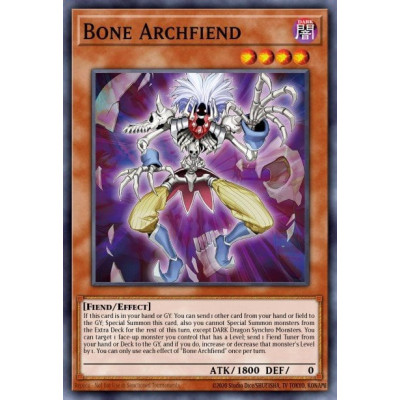 Bone Archfiend - SDCK-EN003 - 1st edition