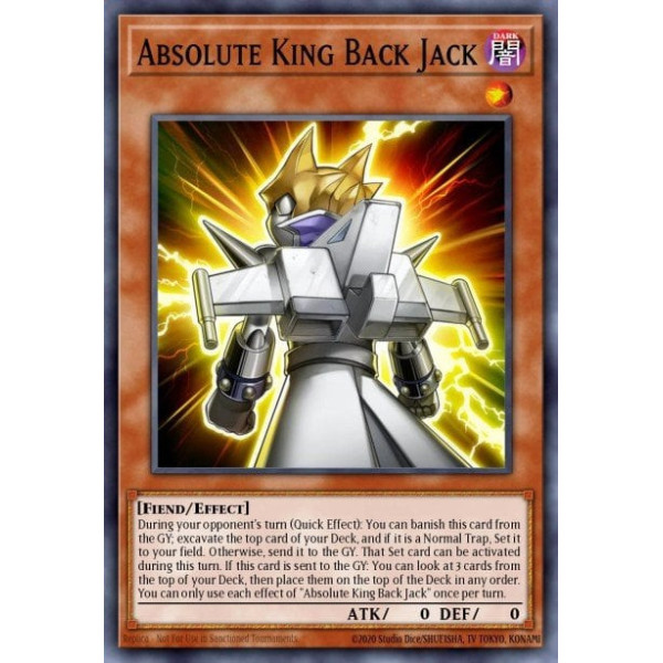 Absolute King Back Jack - SDCK-EN016 - 1st edition