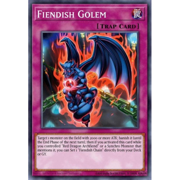 Fiendish Golem - SDCK-EN032 - 1st edition