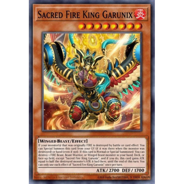 Sacred Fire King Garunix - SR14-EN001 - 1st edition