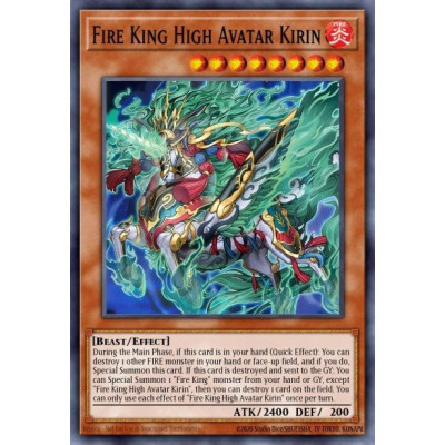 Fire King High Avatar Kirin - SR14-EN002 - 1st edition