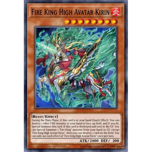 Fire King High Avatar Kirin - SR14-EN002 - 1st edition