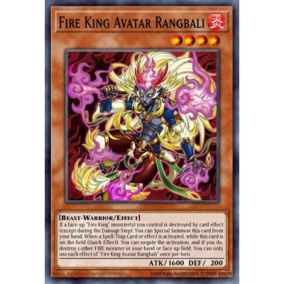Fire King Avatar Rangbali - SR14-EN003 - 1st edition
