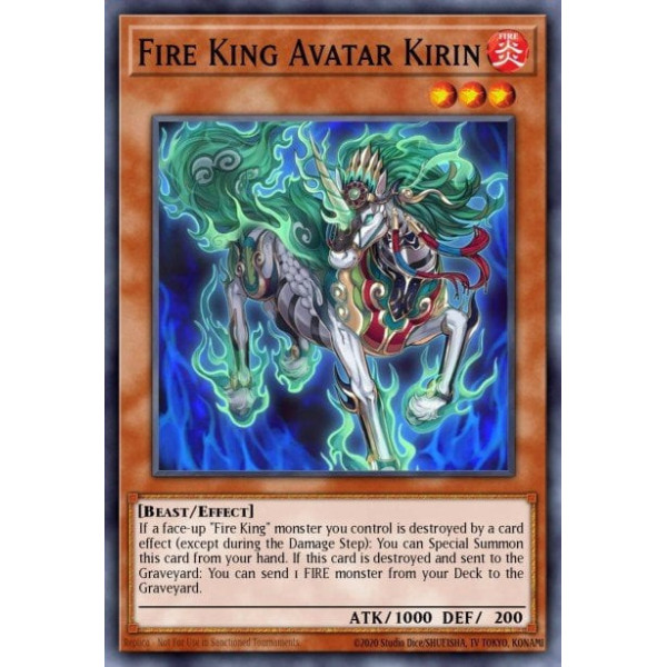 Fire King Avatar Kirin - SR14-EN007 - 1st edition