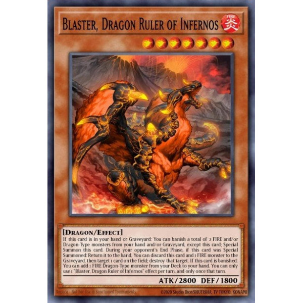 Blaster, Dragon Ruler of Infernos - SR14-EN008 - 1st edition