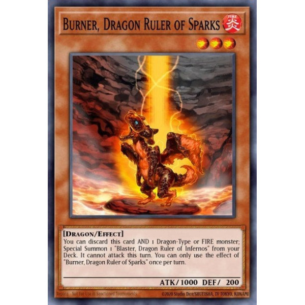 Burner, Dragon Ruler of Sparks - SR14-EN009 - 1st edition