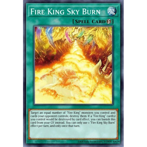 Fire King Sky Burn - SR14-EN025 - 1st edition