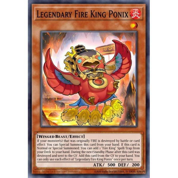 Legendary Fire King Ponix - SR14-EN045 - 1st edition