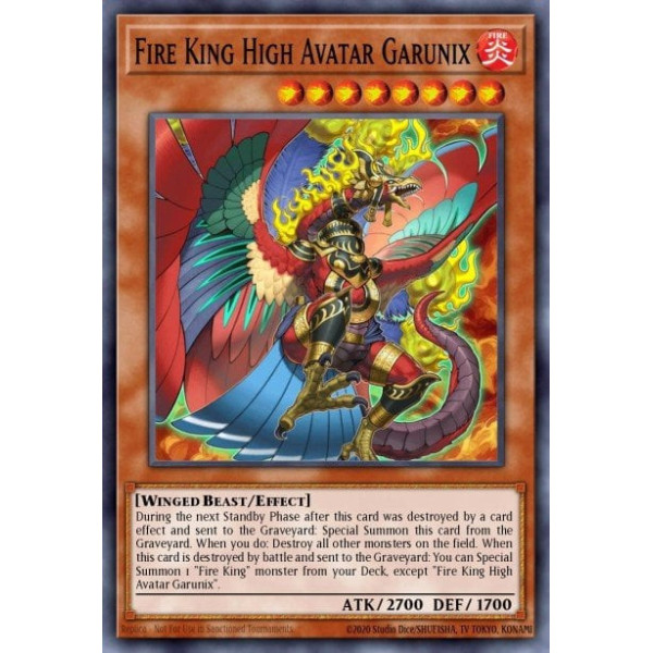 Fire King High Avatar Garunix - SR14-EN046 - 1st edition