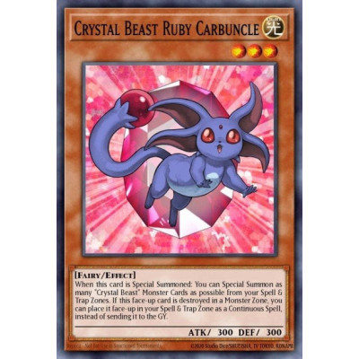 Crystal Beast Ruby Carbuncle - SDCB-EN001 - 1st edition