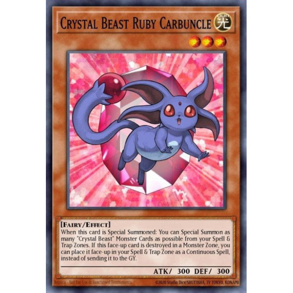 Crystal Beast Ruby Carbuncle - SDCB-EN001 - 1st edition