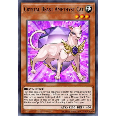 Crystal Beast Amethyst Cat - SDCB-EN002 - 1st edition