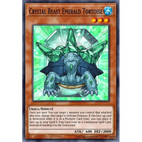 Crystal Beast Emerald Tortoise - SDCB-EN003 - 1st edition