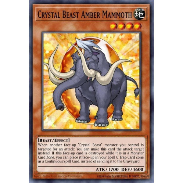 Crystal Beast Amber Mammoth - SDCB-EN005 - 1st edition