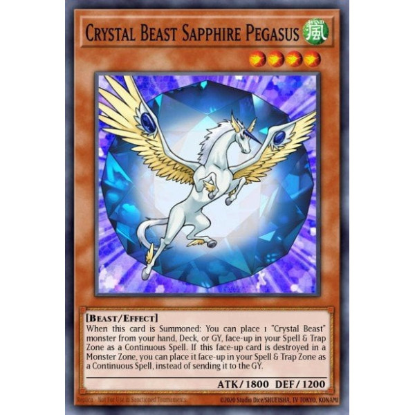 Crystal Beast Sapphire Pegasus - SDCB-EN007 - 1st edition