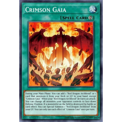 Crimson Gaia - SDCK-EN026 - 1st edition
