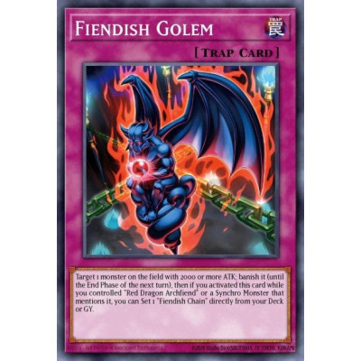 Fiendish Golem - SDCK-EN032 - 1st edition