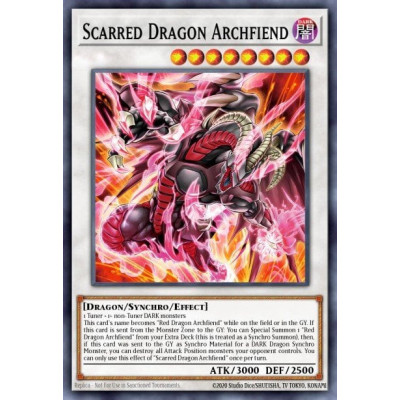 Scarred Dragon Archfiend - SDCK-EN049 - 1st edition