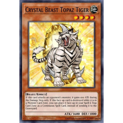 Crystal Beast Topaz Tiger - SDCB-EN004 - 1st edition
