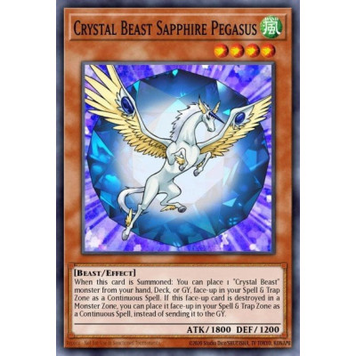 Crystal Beast Sapphire Pegasus - SDCB-EN007 - 1st edition