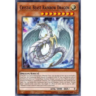 Crystal Beast Rainbow Dragon - SDCB-EN044 - 1st edition