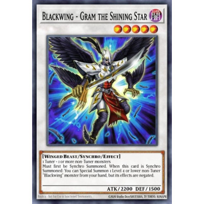 Blackwing - Gram the Shining Star - YF04-EN001 - limited