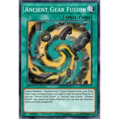 Ancient Gear Fusion -- LED2-EN032 -- Ultra Rare -- 1st edition   -  -Condicion: Near Mint