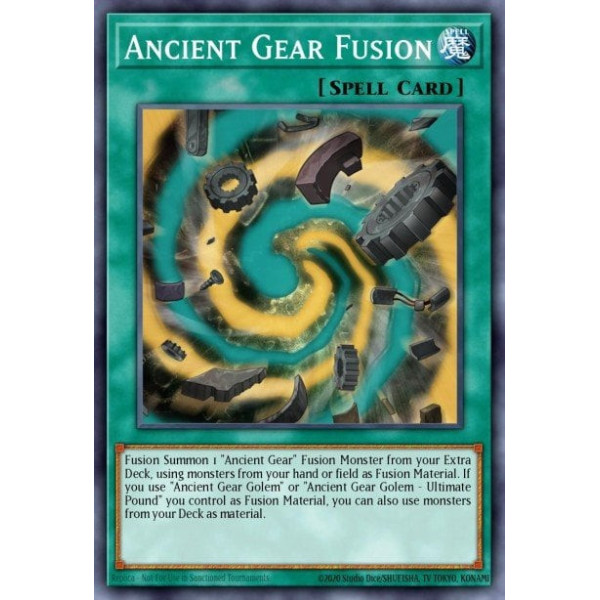 Ancient Gear Fusion -- LED2-EN032 -- Ultra Rare -- 1st edition   -  -Condicion: Near Mint