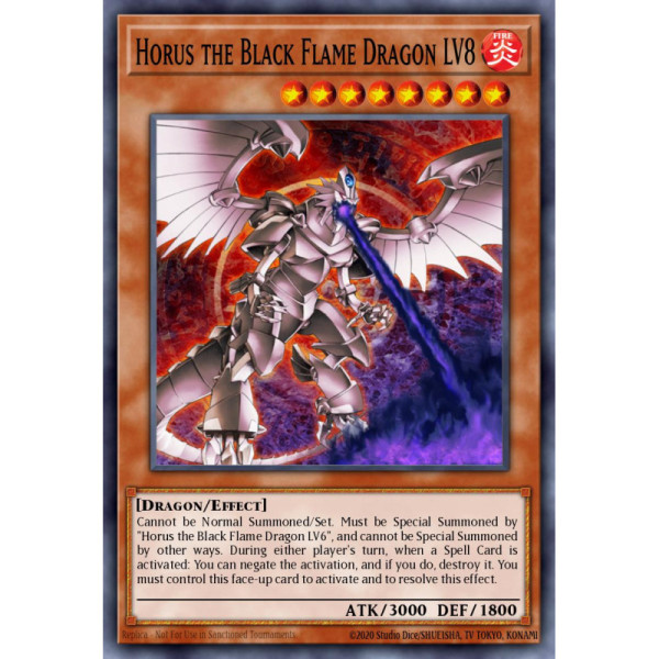 Horus the Black Flame Dragon LV8 - SOD-EN008 - 1st Edition