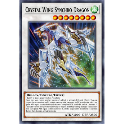 Crystal Wing Synchro Dragon - SHVI-EN049 - 1st Edition
