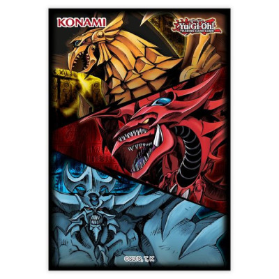 YUGI OH CARD SLEEVES PORTA CARTAS SILFER OBELISK & RA