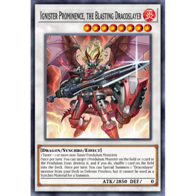 Ignister Prominence, the Blasting Dracoslayer - CORE-EN050 - 1st Edition