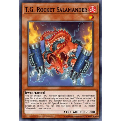 T.G. Rocket Salamander -- AGOV-EN003 -- Quarter Century -- 1s Edition   -  -Condicion: Near Mint