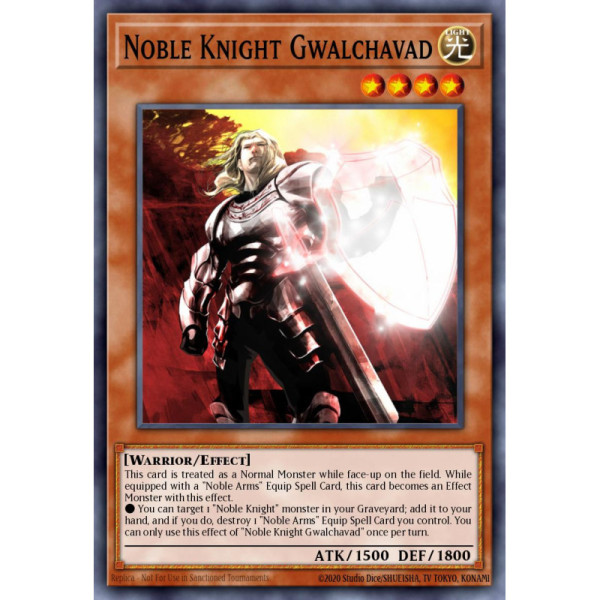 Noble Knight Gwalchavad -- LTGY-EN081 -- Ultimate Rare -- Unlimited   -  -Condicion: Near Mint