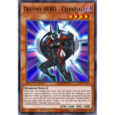 Destiny HERO - Celestial -- DESO-EN006 -- Secret Rare -- 1s Edition   -  -Condicion: Near Mint