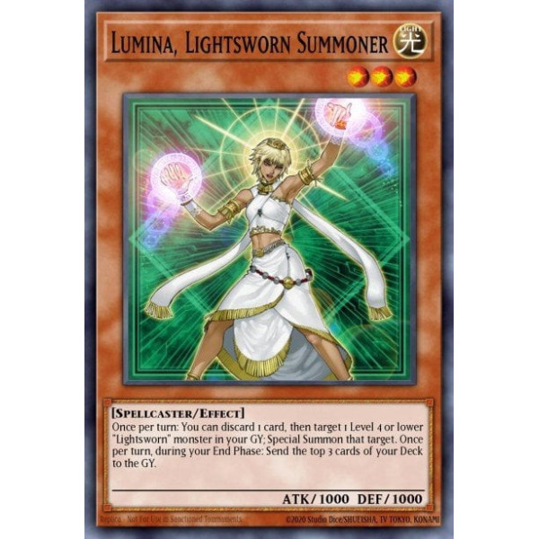 Lumina, Lightsworn Summoner -- BLLR-EN038 -- Ultra Rare -- 1s Edition   -  -Condicion: Near Mint