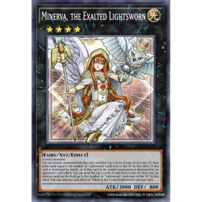 Minerva, the Exalted Lightsworn -- BLLR-EN044 -- Secret Rare -- 1s Edition - -Condicion: Near Mint Minerva, the Exalted Lightsworn -- BLLR-EN044 -- Secret Rare -- 1s Edition - -Condicion: Near Mint