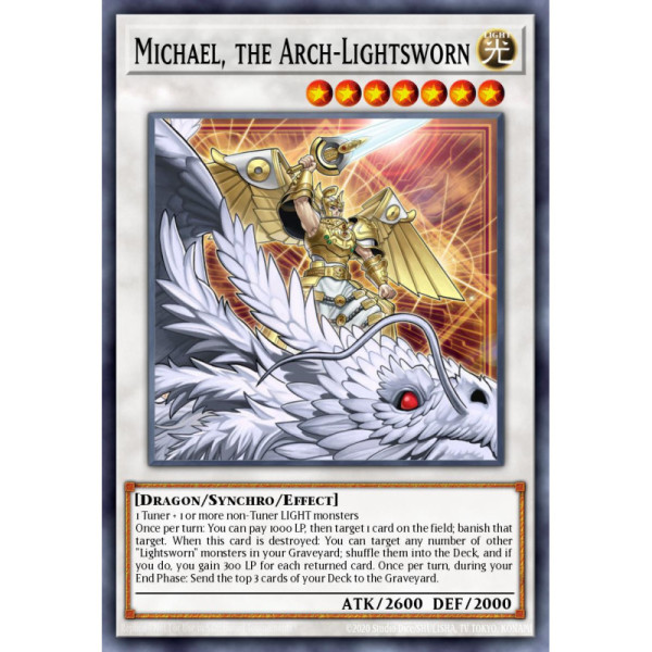 Michael, the Arch-Lightsworn -- SDLI-EN036 -- Ultra Rare -- 1s Edition   -  -Condicion: Near Mint