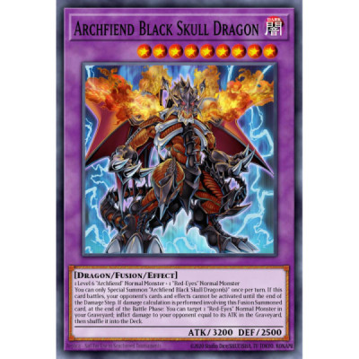 Archfiend Black Skull Dragon -- CORE-EN048 -- Ultimate Rare -- 1st edition   -  -Condicion: Near Mint
