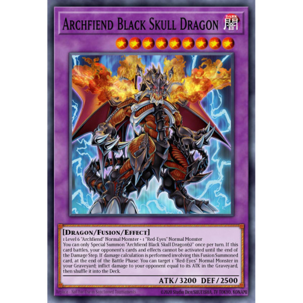 Archfiend Black Skull Dragon -- CORE-EN048 -- Ultimate Rare -- 1st edition   -  -Condicion: Near Mint