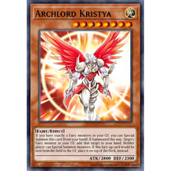 Archlord Kristya -- VASM-EN048 -- Quarter Century Secret Rare -- 1st edition   -  -Condicion: Played