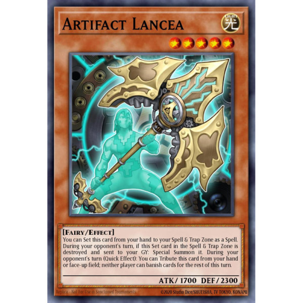 Artifact Lancea -- RA01-EN006 -- Secret Rare -- 1st edition   -  -Condicion: Near Mint