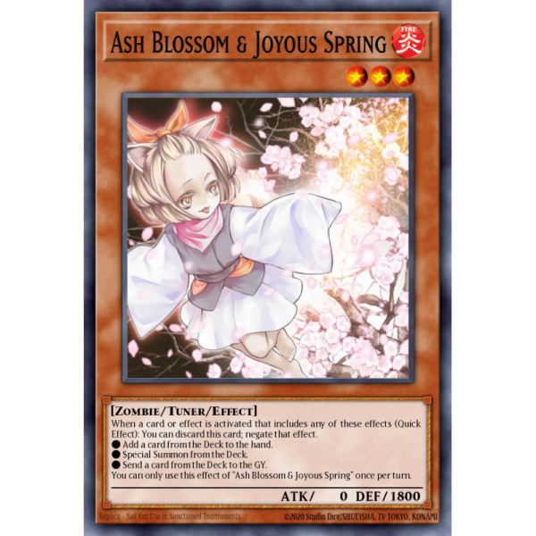 Ash Blossom & Joyous Spring -- RA01-EN008 -- Ultra Rare -- 1st edition   -  -Condicion: Near Mint