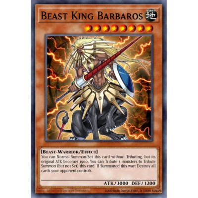 Beast King Barbaros -- JUMP-EN032 -- Ultra Rare -- limited    -  -Condicion: Near Mint