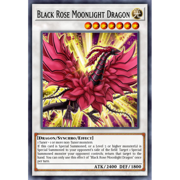Black Rose Moonlight Dragon -- YF07-EN001 -- Ultra Rare -- unlimited   -  -Condicion: Lightly Played