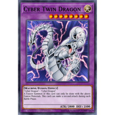Cyber Twin Dragon -- CRV-EN035 -- Super Rare -- unlimited   -  -Condicion: Played