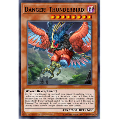 Danger! Thunderbird! -- SOFU-EN082 -- Secret Rare -- unlimited   -  -Condicion: MINT
